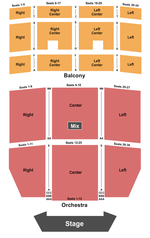 Uptown Theater Seating Chart