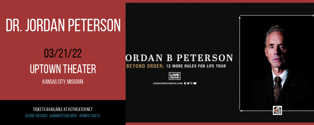 Dr. Jordan Peterson at Uptown Theater tickets Dr. Jordan Peterson at Uptown Theater