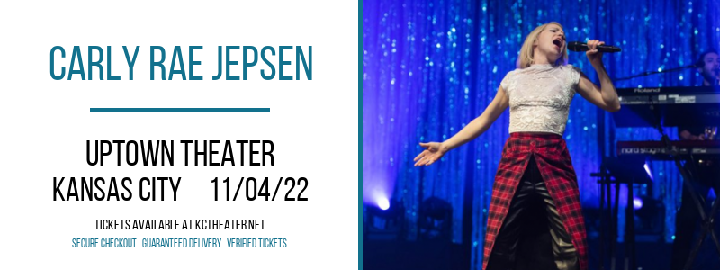 Carly Rae Jepsen at Uptown Theater tickets Carly Rae Jepsen at Uptown Theater