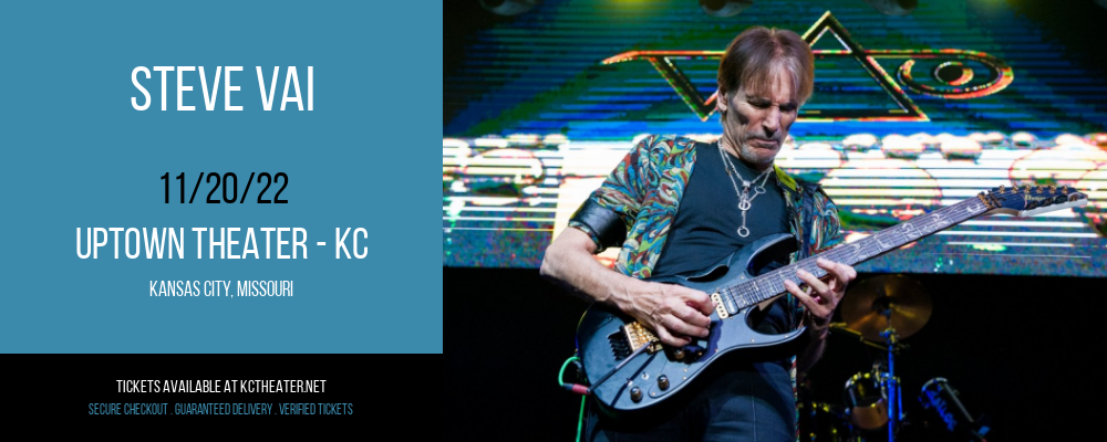 Steve Vai at Uptown Theater tickets Steve Vai at Uptown Theater