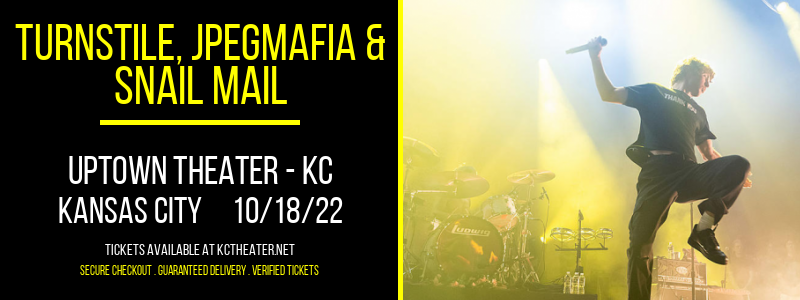 Turnstile, Jpegmafia & Snail Mail at Uptown Theater tickets Turnstile, Jpegmafia & Snail Mail at Uptown Theater