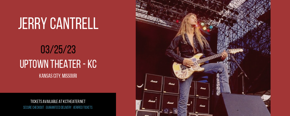 Jerry Cantrell at Uptown Theater tickets Jerry Cantrell at Uptown Theater