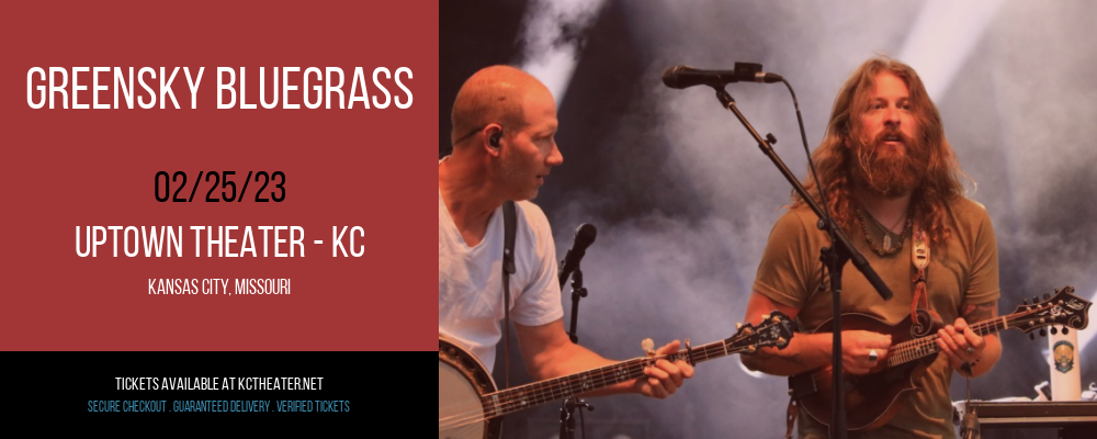 Greensky Bluegrass at Uptown Theater tickets Greensky Bluegrass at Uptown Theater