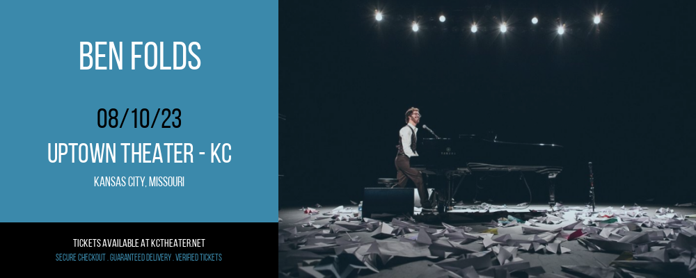 Ben Folds at Uptown Theater tickets Ben Folds at Uptown Theater