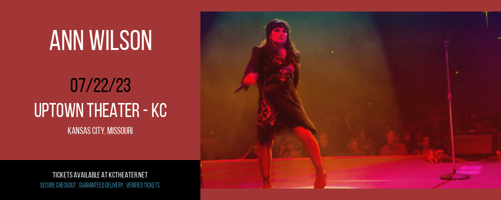 Ann Wilson at Uptown Theater tickets Ann Wilson at Uptown Theater