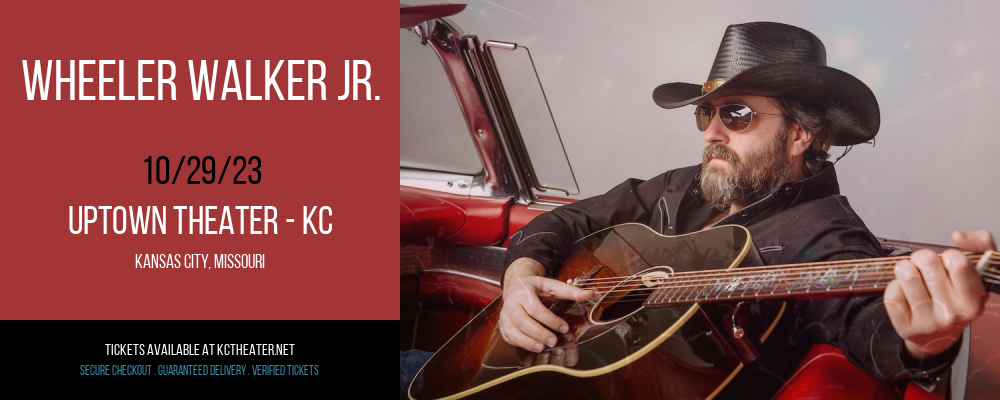 Wheeler Walker Jr. at Uptown Theater - KC